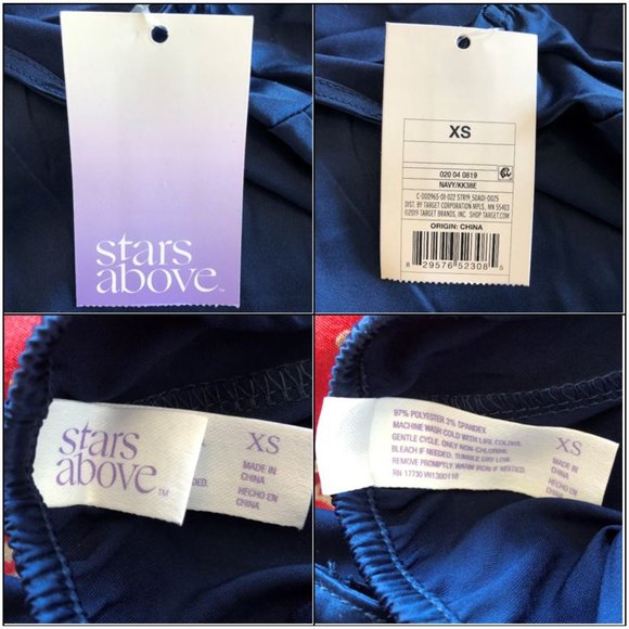 Luxurious *NWT* Navy Satin Jumpsuit XS - Picture 14 of 16